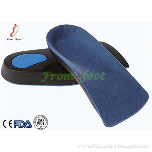 ZRWE09 3/4 Orthotic with Metatarsal Pad Cushion Arch Support EVA Orthotic Arch Support Insoles